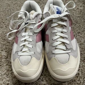 New Balance CT302 Shoes in Pink, Gray, and White